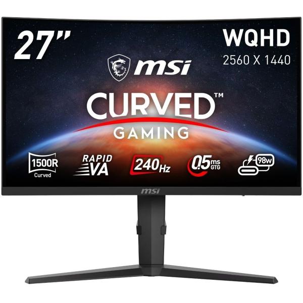 MSI ［在庫限り］湾曲ゲーミングモニター 27インチ/WQHD/240Hz/0.5ms