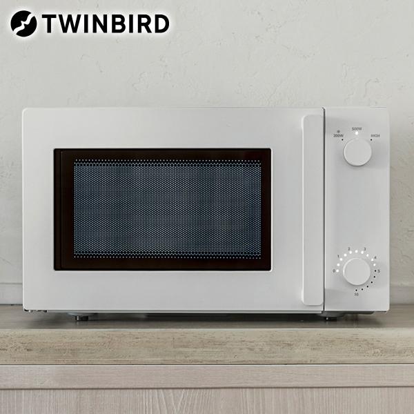 ツインバード（TWINBIRD） 電子レンジ 18L ホワイト 単機能レンジ
