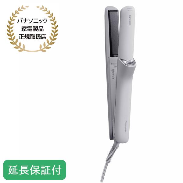 パナソニック ストレートアイロン ナノケア ヘアアイロン Panasonic nanocare ミストグレー グレー 高浸透ナノイー スムースグロスコーティング ヘアケア ストレートヘア スタイリング くせ毛 梅雨対策 しっとり まとまり ...