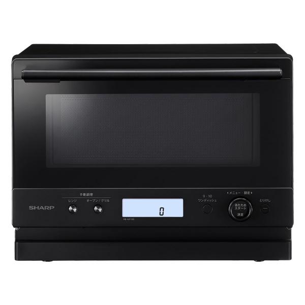 SHARP シャープ オーブンレンジ PLAINLY ブラック 18L 1段調理 ワイドフラット庫内 自動メニュー トースト お菓子作り REWF185 RE-WF185-B