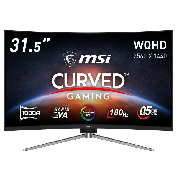 MSI MAG-32SCQR-QD 31.5インチゲーミングモニター 湾曲 MSI 湾曲ゲーミングモニター MAG 325CQRF QD E2 31.5インチ/WQHD/量子