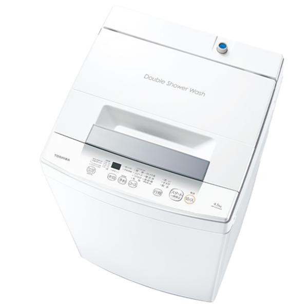 TOSHIBA（東芝） 全自動洗濯機 4.5kg ホワイト 【配送のみ 設置なし 