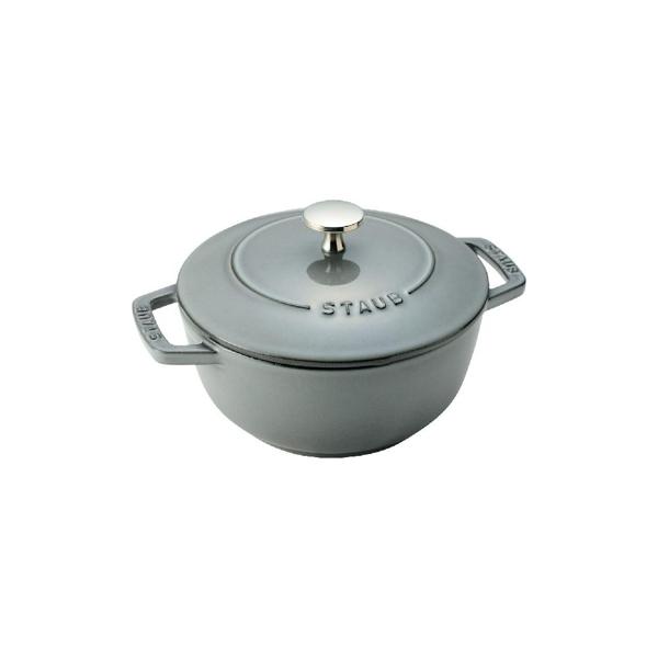 捧呈 ストウブ Staub ワナベ グレー Sサイズ 16cm IH対応 40501-002