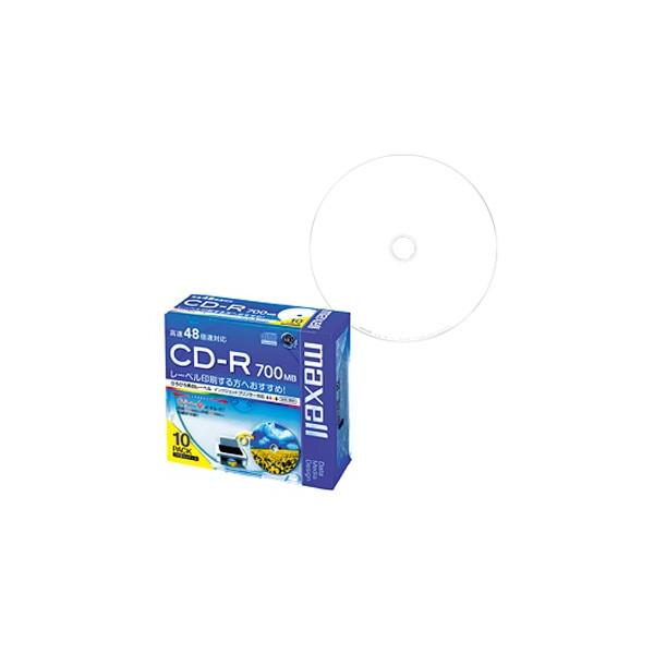 maxell f[^pCD-R 48x 700MB 1PP[X10P CDR700S.WP.S1P10S