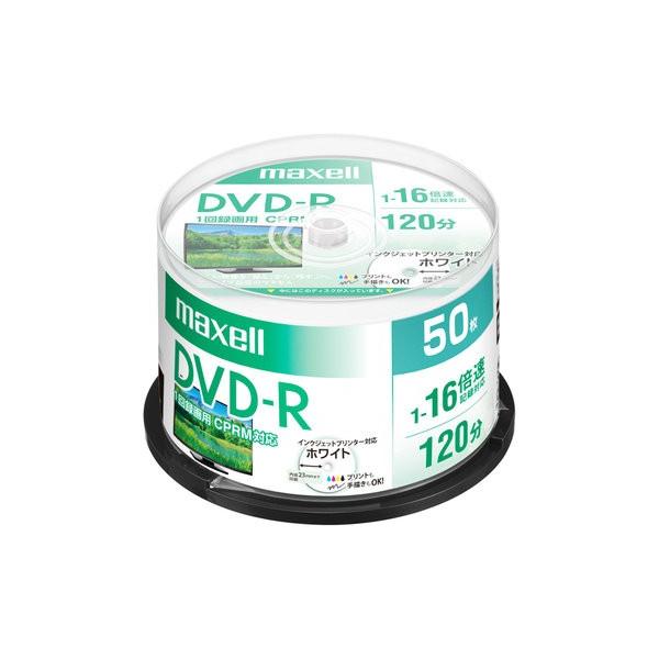 maxell �^��pDVD-R 120�� 16X CPRM �v�����^�u�� 50SP DRD120PWE.50SP