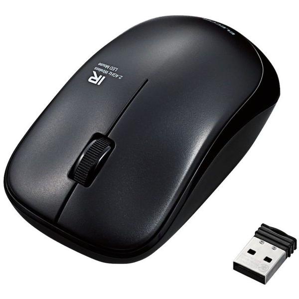 他サイト： エレコム IRマウス/ENELO/無線/3ボタン/省電力/ブラック M-IR07DRBKの商品画像