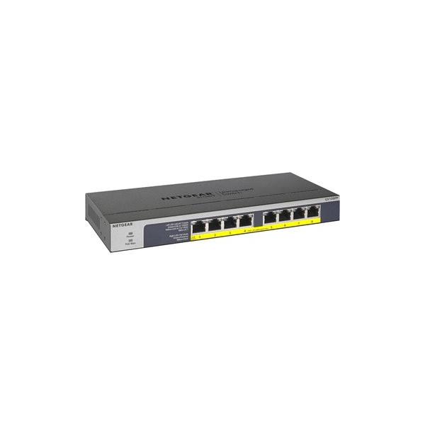 NETGEAR Inc. GS108PP ギガ8ポート PoE+(123W) アンマネージ