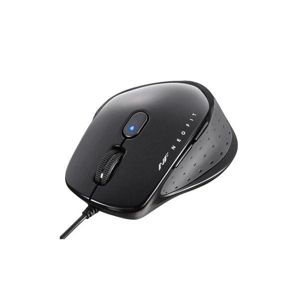 �o�b�t�@���[�i�T�v���C�j �L�� BlueLED 5�{�^�� NEOFIT�}�E�X M�T�C�Y �u���b�N BSMBU510MBK