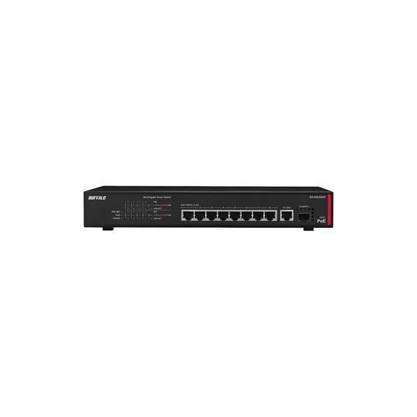 BUFFALO PoE対応　マルチギガ スマートスイッチ BS-MS2008 法人向け PoE対応 マルチギガ スマートスイッチ BUFFALO