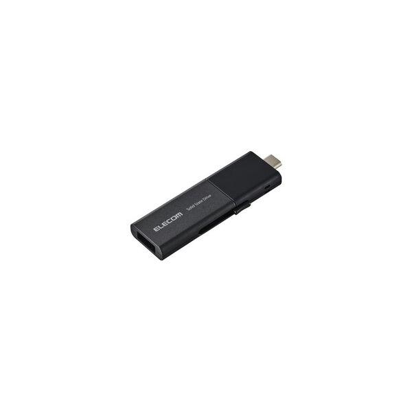 ELECOM（エレコム） 外付けSSD/スライド式/C&A両対応/500GB/ブラック