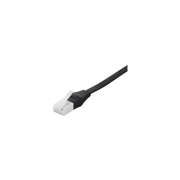 �o�b�t�@���[�i�T�v���C�j �c���̐܂�Ȃ�LAN�P�[�u�� CAT6a �X�g���[�g 1m BK BSLS6AFU10BK