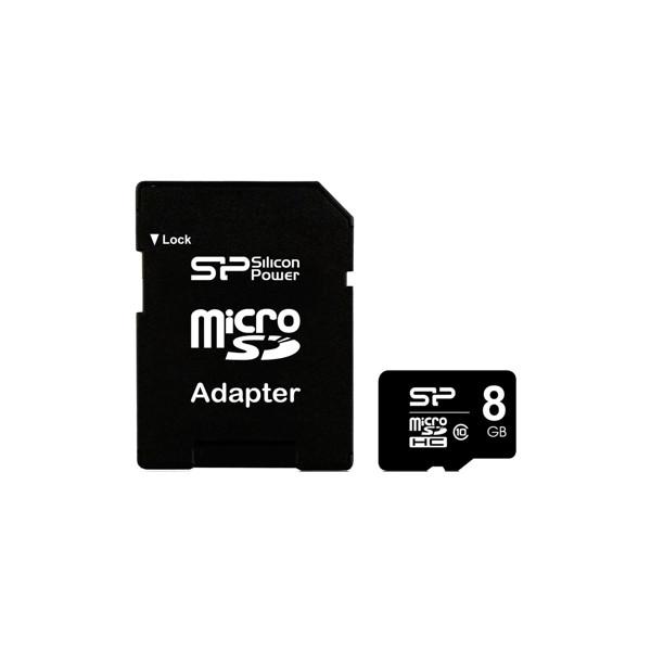 VRp[(Silicon Power) microSDHCJ[h 8GB (Class10) SDA_v^t SP008GBSTH010V10SP