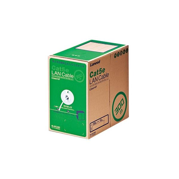 �G���R�� RoHS�Ή�LAN�P�[�u��/CAT5E/300m/�z���C�g LD-CT2/WH300/RS