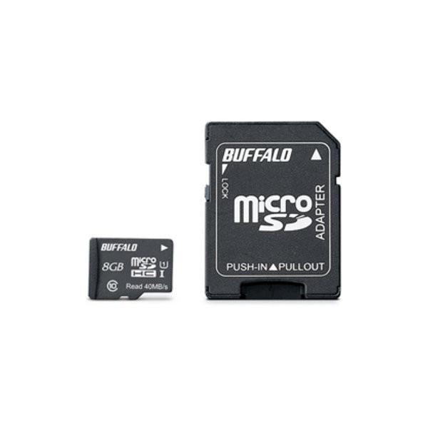 �o�b�t�@���[ UHS-I Class1 microSDHC�J�[�h 8GB RMSD-008GU1SA