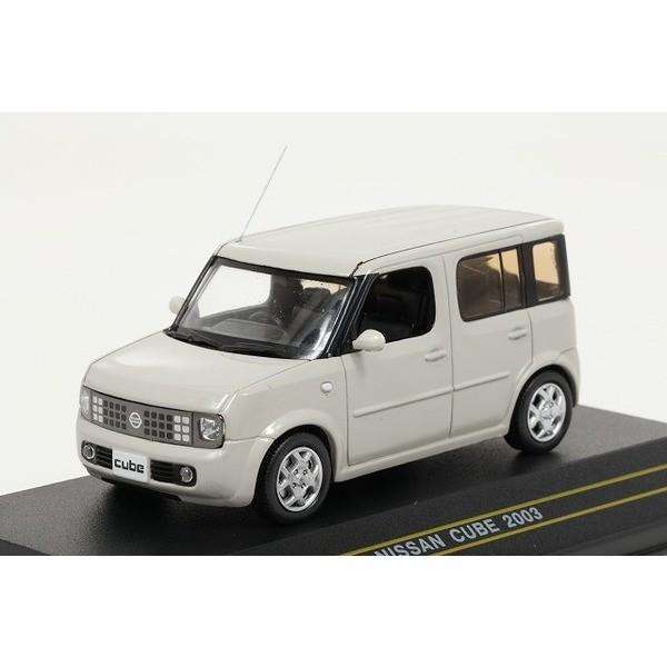 First43】 1/43 日産 キューブ 2003 アイボリーホワイト : ヒコセブン