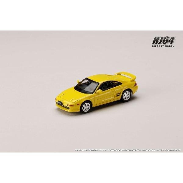 HJ64 1/64 トヨタ MR2 (SW20) GT-S (1993) スーパーブライトイエロー