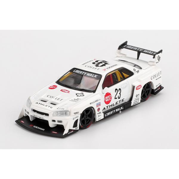 MiniGT NISSAN LB-ER34 ブラジルリミテッド MINI GT 1/64 Nissan LB-ER34 Super Silhouette ATHLETE/COLLET(右