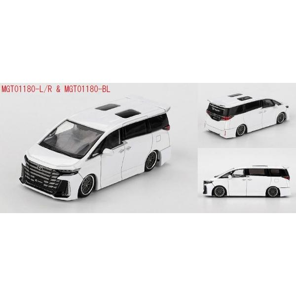 MINI GT 1/64 Toyota ヴェルファイア 40 KUHL ホワイト(右ハンドル