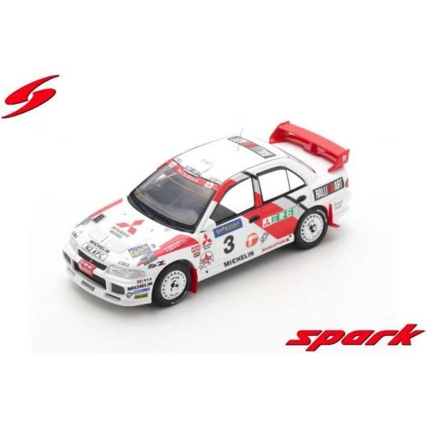 Spark 1/43 三菱 ランサー EVOLUTION III No.3 2nd Rally Hong Kong - Beijing 1996 Richard Burns／Robert Reid
