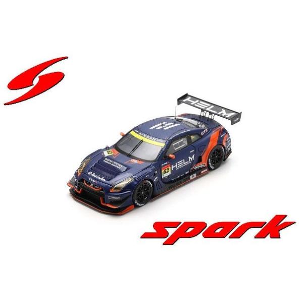 【尾張小牧店】 中古 Spark 1/43 HELM MOTORSPORTS GT-R No.62 HELM MOTORSPORTS GT300 SUPER GT 2024 K. Hirate - Y. Hiraki - R. Hiraki 【727】 Spark 1/43 HELM MOTORSPORTS GT-R No.62 GT300 SUPER GT 2024 K