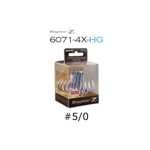 BKK ビーケーケー フック ラプターZ 6071-4X-HG #5/0 4589596140346 BKK HOOK Raptor-Z 6071-4X-HG トリプルフック トレブルフック ルアー 替フック