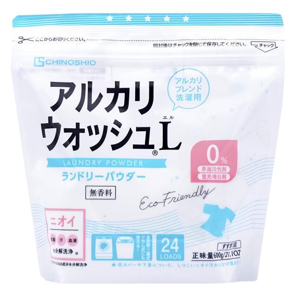 アルカリウォッシュ Lランドリーパウダー(洗濯用洗剤) 無香料 600g