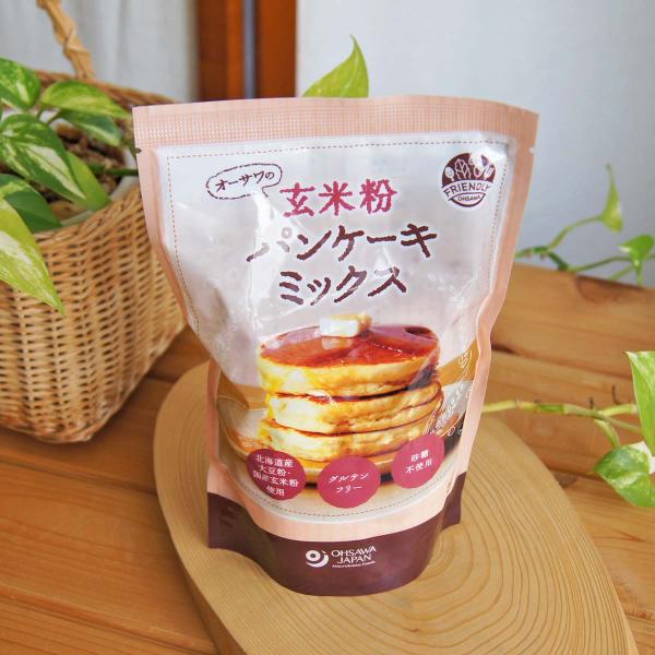 オーサワ、ムソーの自然健康食品。パンケーキミックス、玄米粉。北海道産大豆粉・国産玄米粉使用のパンケーキミックスです。ふっくらやさしい味わい グルテンフリーパンケーキが簡単につくれます。砂糖・卵・乳製品不使用。パンケーキのほか、蒸しパンやドー...