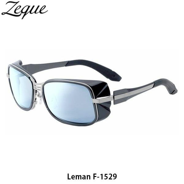 Zeque ゼクー 偏光サングラス 釣り Leman レマン F-1529 マットブラック/マットシルバー  トゥルービュースポーツ/シルバーブルーミラー GLE4580274169673