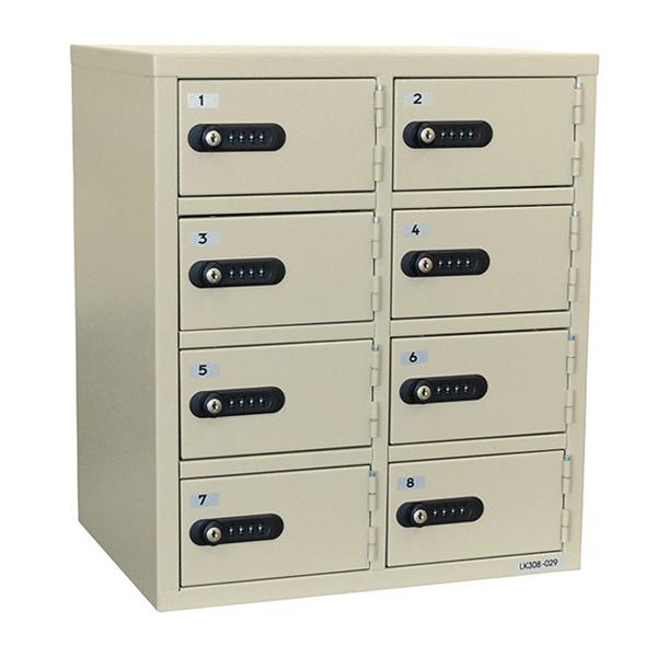 ダイヤルロック 暗証番号式 貴重品ロッカー 金庫 保管庫 8人用