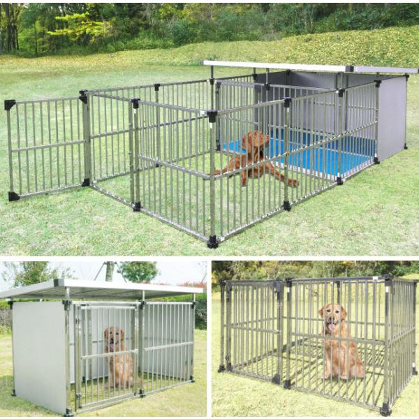 ドッグハウス　サークル　大型犬　犬　小型犬　ケージ ドッグケージ 犬小屋 犬舎 サークル 大型犬 ドッグハウス ステンレス製