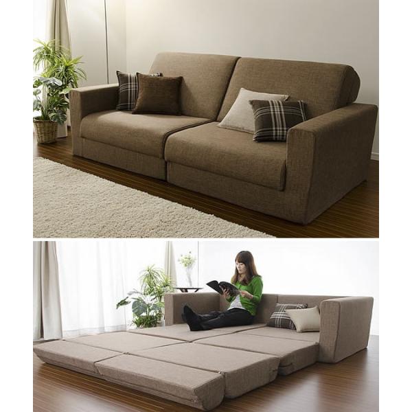 190cm 日本製 ワイドソファベッド Sofa Bed ポケットコイル スプリング