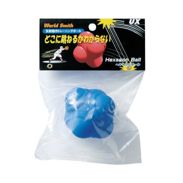 イレギュラーボール■カラー：ブルー■素材：ラバー■寸法：φ70mm■重量：約75g■原産国：台湾検索ワード：トレーニング用品 トレーニンググッズ キャッチング練習 ホッピングボール 自主練習 練習ボール