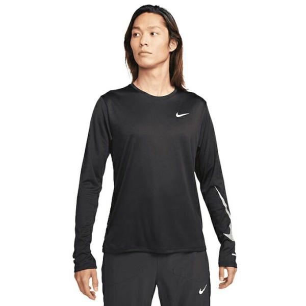 ナイキ ランニングウェア Tシャツ 長袖 メンズ DF マイラー ランディ