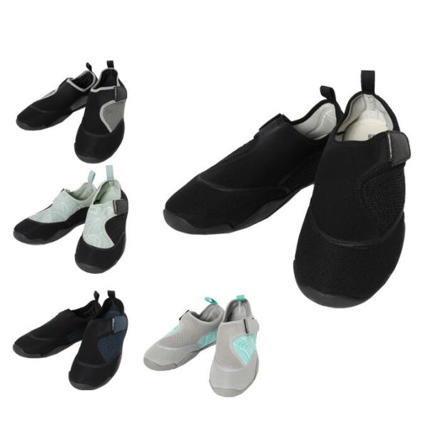 水中でもぐんぐん歩けるアクアシューズ。滑りにくい！履いたまま海や川に入っても脱げにくい！岩場、サンゴ、砂浜のガラス片などから足をしっかり保護！熱い砂の上や岩場でも歩きやすい！かさばらず便利！プールや川遊び、マリンスポーツに大活躍！■カラー：...