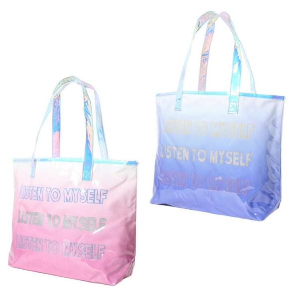 ■カラー：BL、PPL■サイズ：F■素材：本体/塩化ビニル樹脂、ポリエステル■原産国：中国検索ワード：プールバッグ スイムバッグ