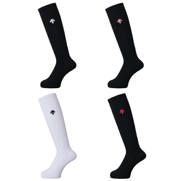 吸汗素材を使用した、ロングセラーのワンポイントハイソックスです。女性バレーボーラーに人気のソックスです。初心者から上級者まで着用可能。製品のスピリットマークを変更しています。(旧品番：DVB-8124)■カラー：BLK ( ブラック×ホワイ...