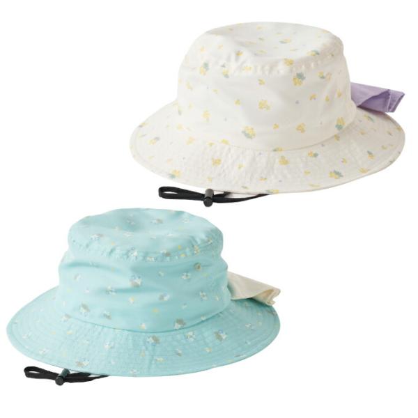 紫外線対策として海やプールはもちろん、キャンプなどのアウトドアから公園などの外遊びでも大活躍の水陸両用で使えるマリンハット。見た目も可愛い大きなリボンは、結び目を外すと日よけ布になる便利なデザインです。■カラー：OWT、MNT■サイズ：頭回...