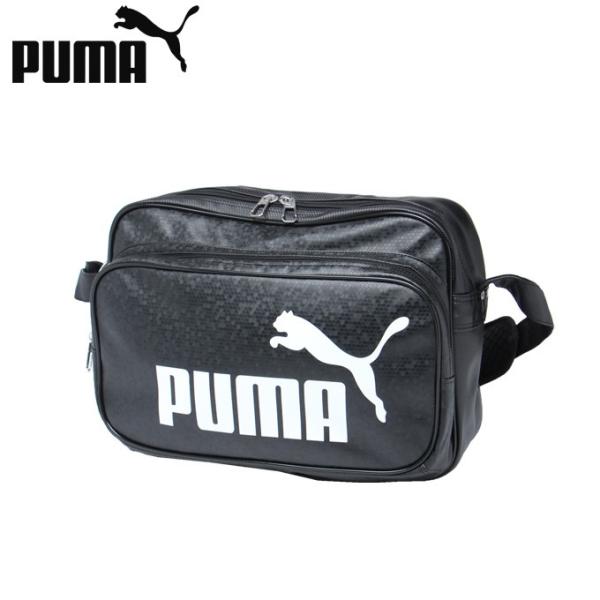 エナメルバッグ プーマ PUMA PU ショルダー Mサイズ 23L エナメル ショルダーバッグバッグ バッグ 075370