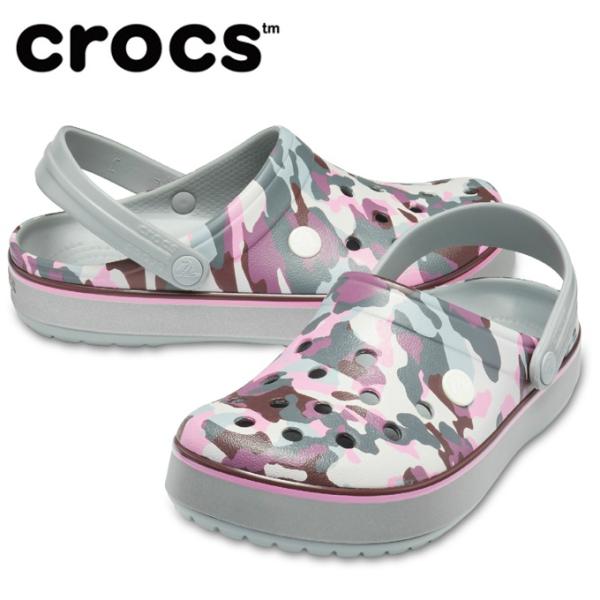 クロックス クロックバンド プリンテッド クロッグ 54 0gf Lgy Bg 22 0の価格と最安値 おすすめ通販を激安で