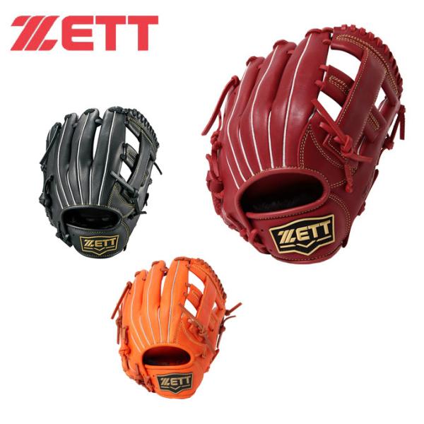 ZETT レッド 野球グローブ d4751a1b3c01f47aa0df5281cff0d3