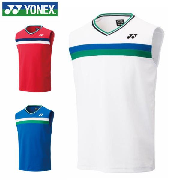 YONEX ヨネックス　75thゲームシャツ　ノースリーブ YONEX ヨネックス バドミントンウェア ゲームシャツ メンズ 75TH