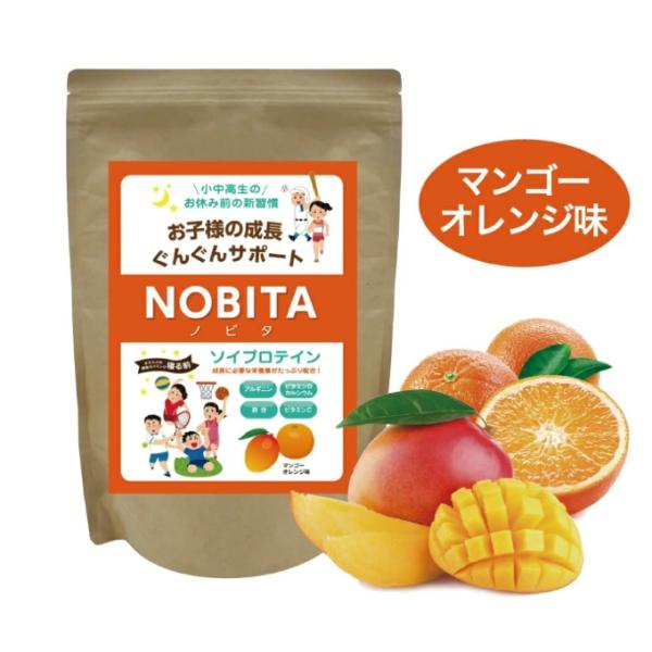 他サイト： ノビタ NOBITA プロテイン マンゴーオレンジ味 600g FD-0002-002-Fの商品画像