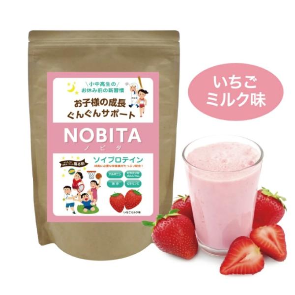 他サイト： ノビタ NOBITA プロテイン いちごミルク味 600g FD-0002-005-Fの商品画像