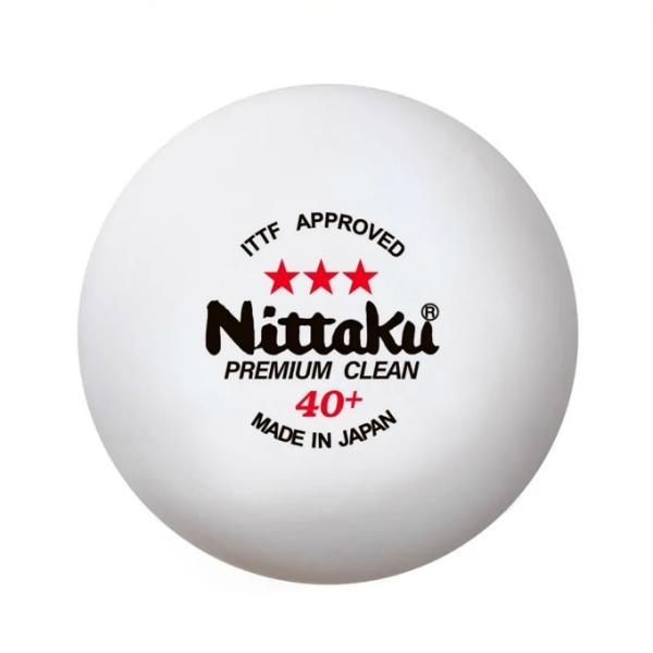 ニッタク Nittaku 卓球ボール 3スタープレミアム クリーン 3個入 公認球 NB-1700