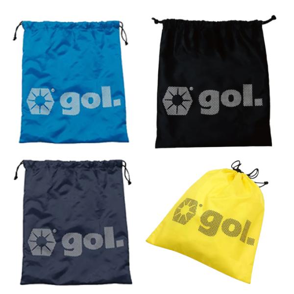 シューズバッグの新色新定番が登場。gol.のブランドロゴをドットで表現しています耐久性に優れた生地を使用しながら低価格を実現。コストパフォーマンスに優れています。■カラー：002BLU、008NVY、006YEL、005BLK■サイズ：F(...