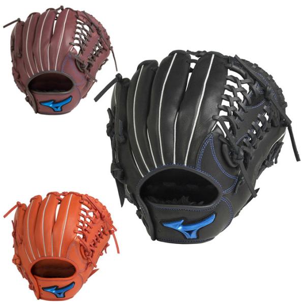 ジブンの意思で進め。技(TECHNIQUE)のBLUE■カラー：09(ブラック)、52(スプレンディッドオレンジ)、68(プラムブラウン)■サイズ：M■利き手：右投げ用(LH)、左投げ用(RH)■素材：受球面、背面/クレストハイド(天然皮革...