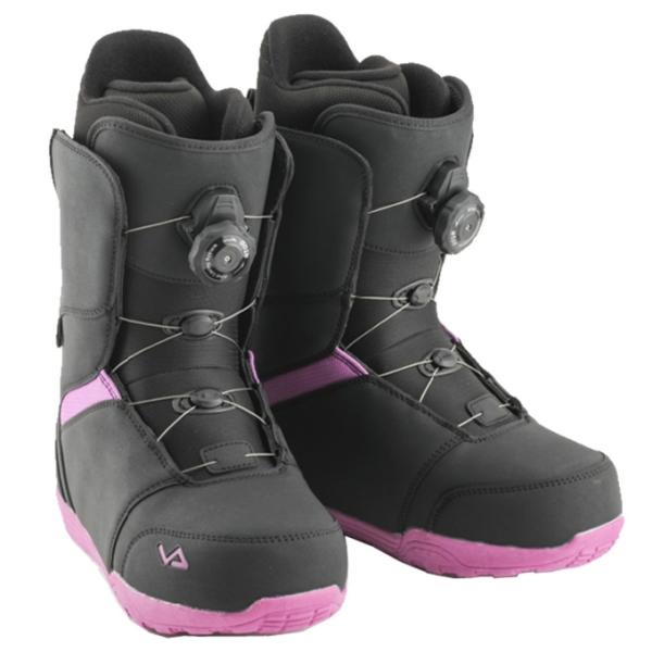 軽量、ソフトフレックスに設定することで初心者の方が使いやすいブーツです。■カラー：BK/PP■サイズ：22.5〜25.5cm検索ワード：スノボ スノボー ブーツ