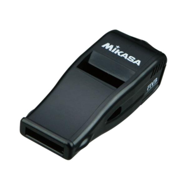 大音量かつ明瞭な音が特徴。バレーボールを主とした競技に最適。■カラー：BK(ブラック)■素材：本体/ABS樹脂、ひも/ナイロン■原産国：日本■特長：ひも付(安全パーツ付)意匠登録、商標登録検索ワード：審判用品 審判グッズ 審判 レフリー レ...