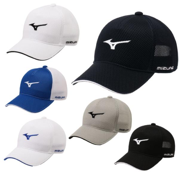 通気性に優れ蒸れにくいメッシュ素材のキャップ。夏のゴルフを快適に。■カラー：03 ( ライトグレー )09 ( ブラック )14 ( ディープネイビー )25 ( ブルー )70 ( ホワイト×ブラック )70 ( ホワイト×ブルー )■サ...