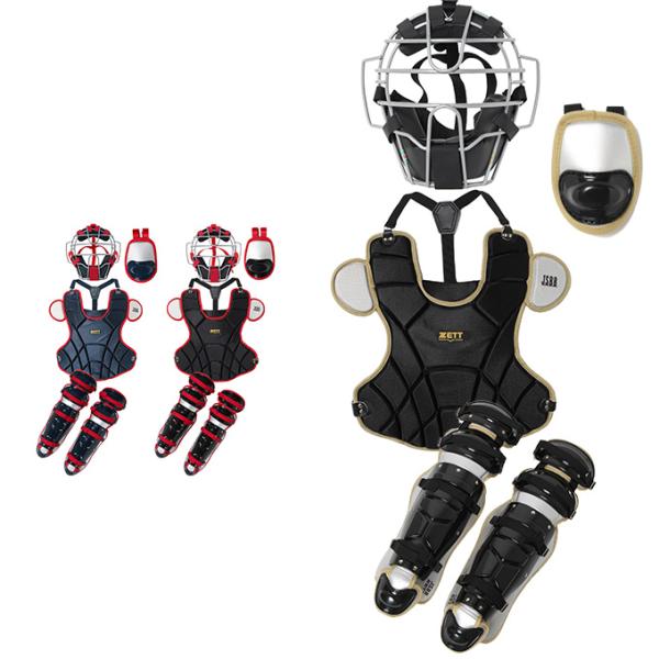 ゼット（ZETT） キャッチャープロテクター 軟式用 軟式防具4点セット